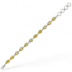 Sterling Silver Citrine Bracelet SSBR23