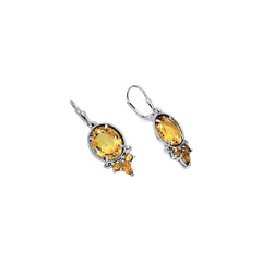 Sterling Silver Citrine Earrings SSER13