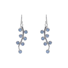 Sterling Silver Blue Topaz Earrings SSER129