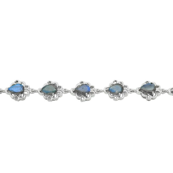 Sterling Silver Labradorite Bracelet SSBR34