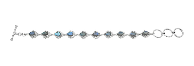Sterling Silver Labradorite Bracelet SSBR34