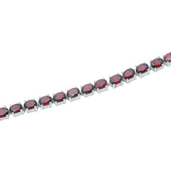Sterling Silver Garnet Bracelet SSBR63