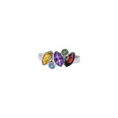 Sterling Silver Multi Gemstone Ring SSR230