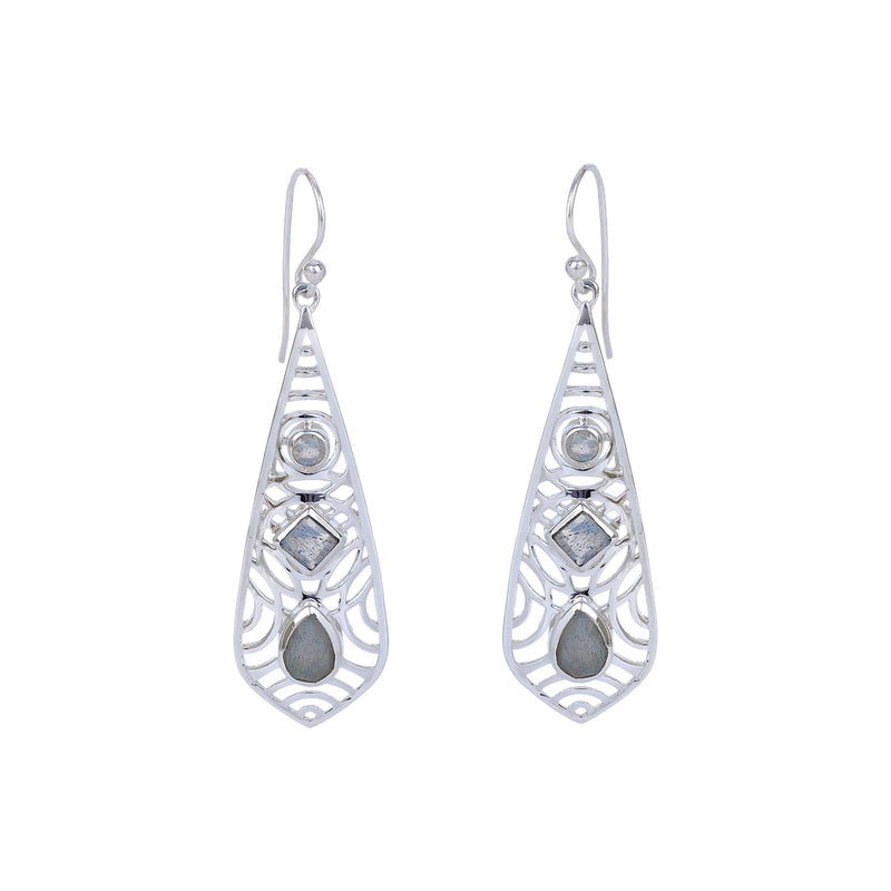 Sterling Silver Labradorite Earrings SSER276