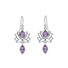 Sterling Silver Amethyst Earrings SSER151