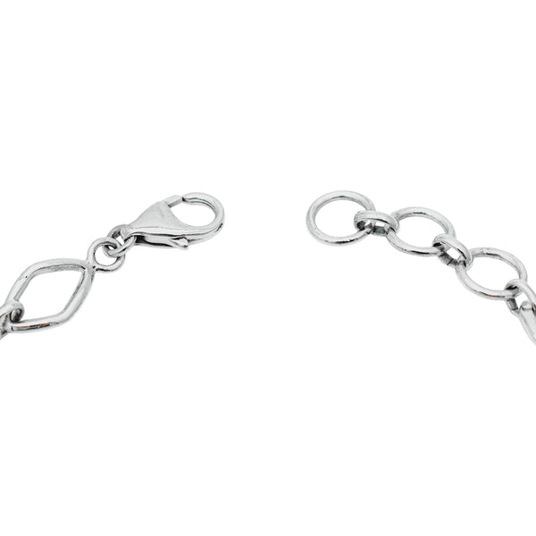 Sterling Silver Garnet Bracelet SSBR28