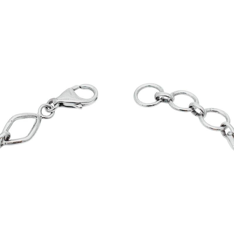 Sterling Silver Garnet Bracelet SSBR28