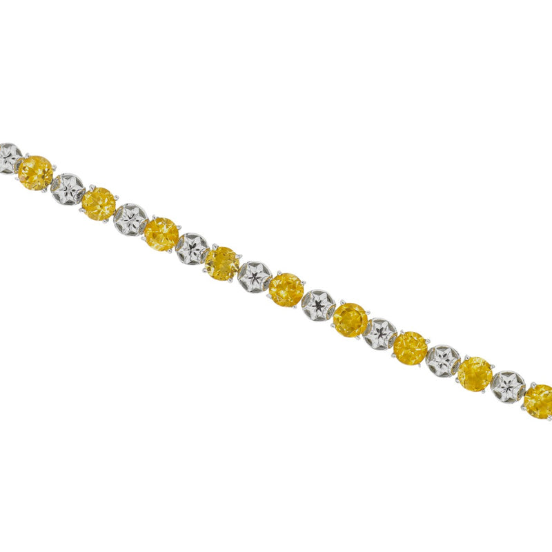 Sterling Silver Citrine Bracelet SSBR29