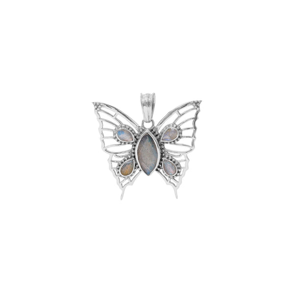 925 Sterling Silver Labradorite Pendant SSP253