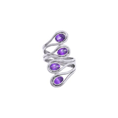 Sterling Silver Amethyst Ring SSR290