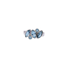 Sterling Silver Blue Topaz Ring SSR230