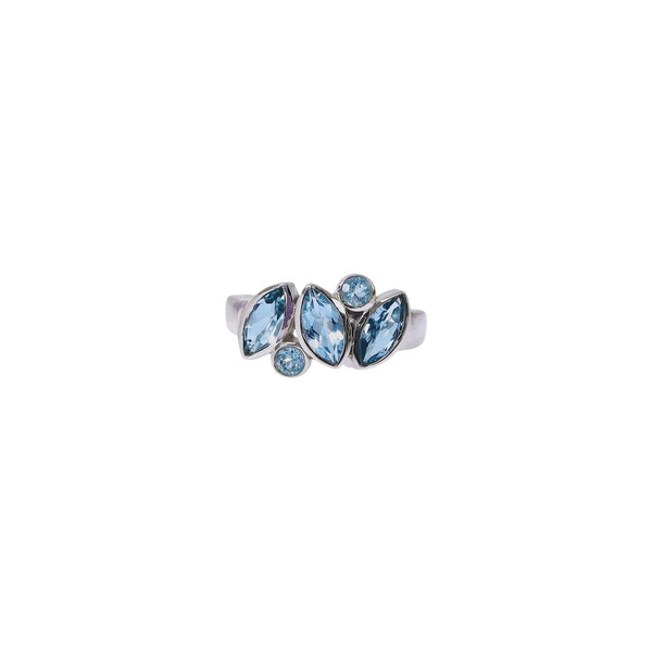 Sterling Silver Blue Topaz Ring SSR230