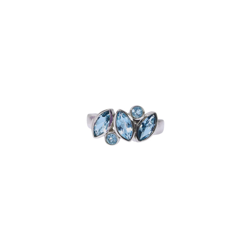 Sterling Silver Blue Topaz Ring SSR230