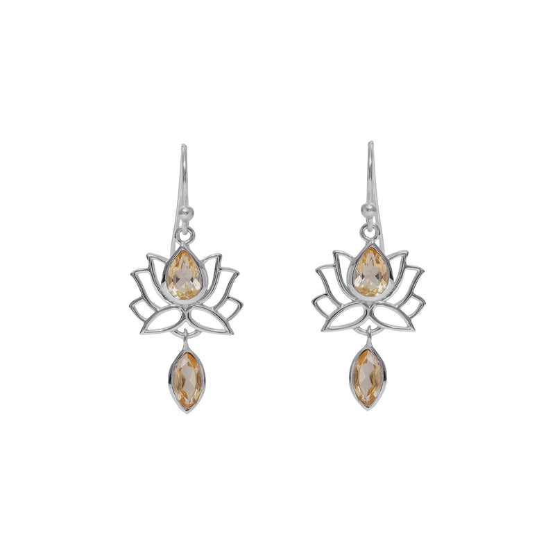 Sterling Silver Citrine Earrings SSER151