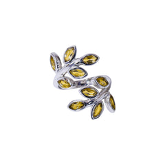 Sterling Silver Citrine Ring SSR220