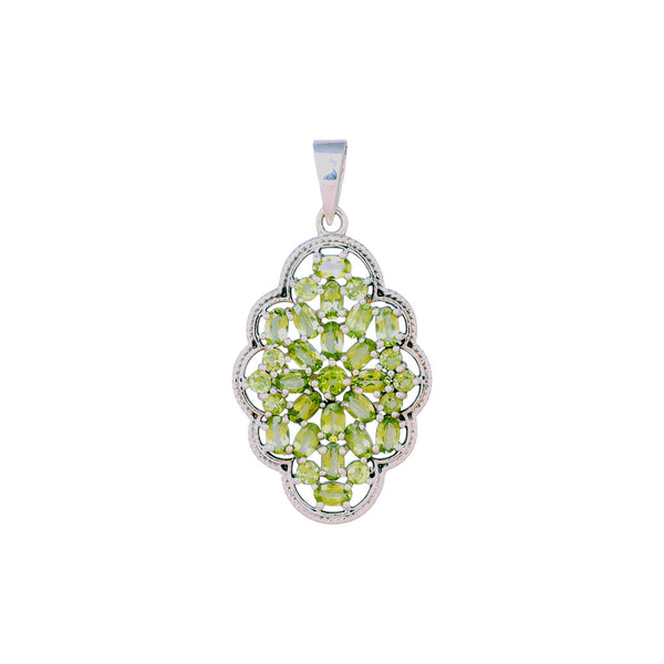Sterling Silver Peridot Pendant SSP234