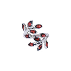 Sterling Silver Garnet Ring SSR220