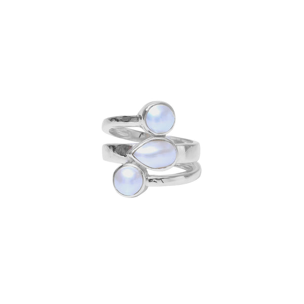 Sterling Silver Pearl Ring SSR422