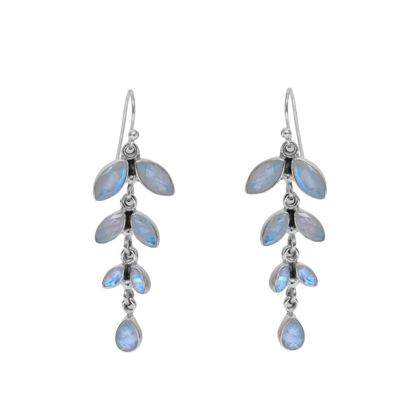 Sterling Silver Moonstone Earrings SSER73A