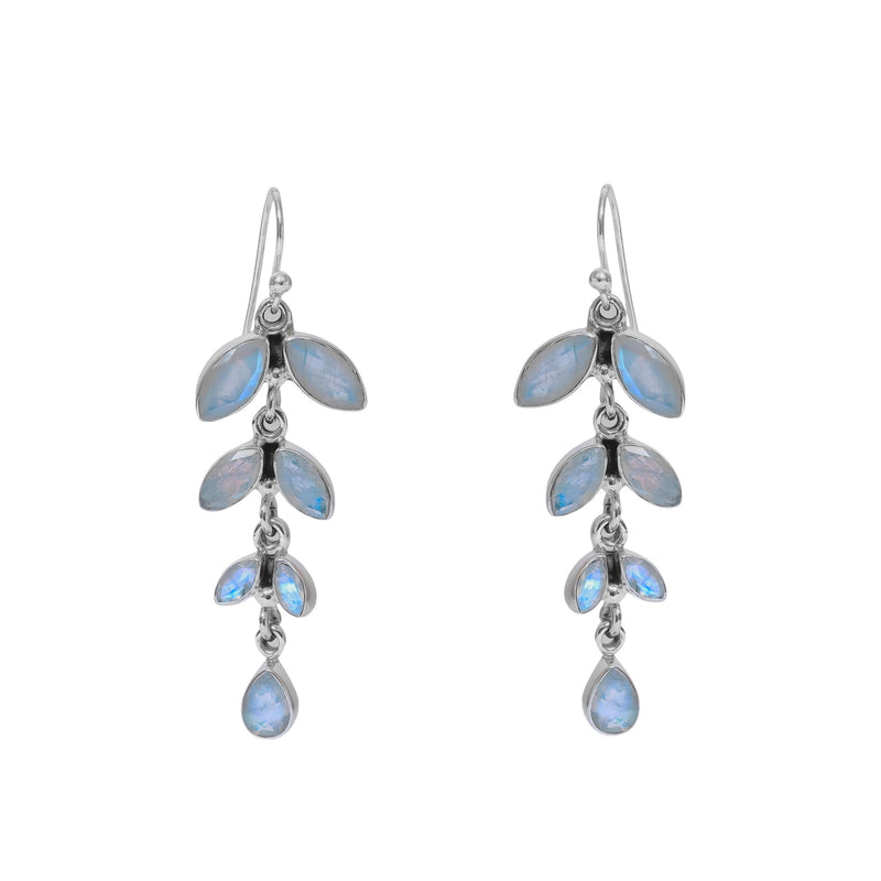 Sterling Silver Moonstone Earrings SSER73A