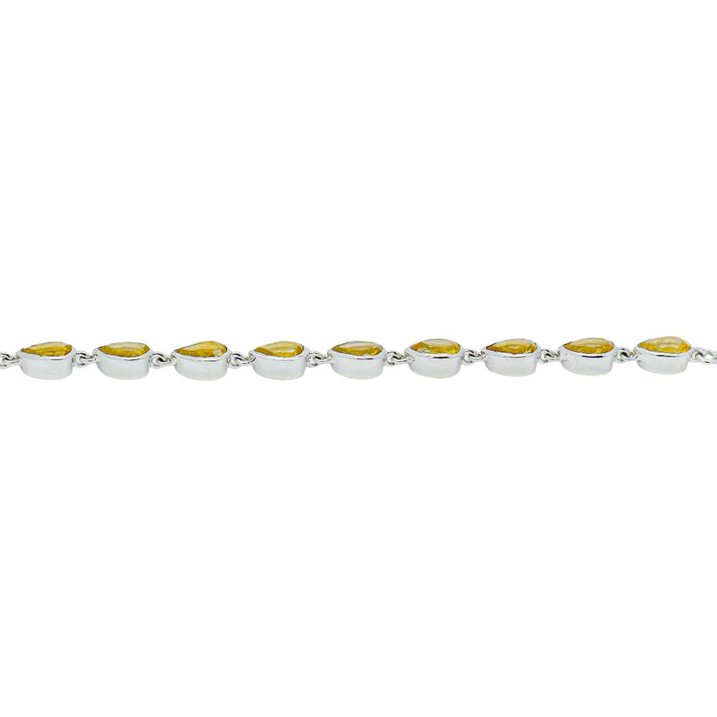 Sterling Silver Citrine Bracelet SSBR23