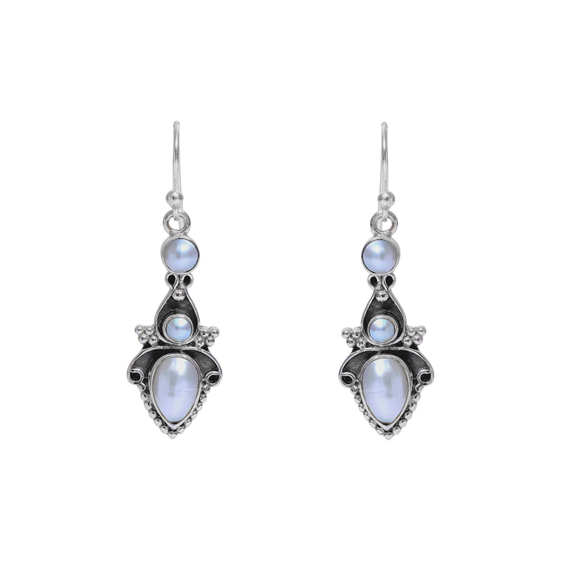 Sterling Silver Pearl Earrings SSER21