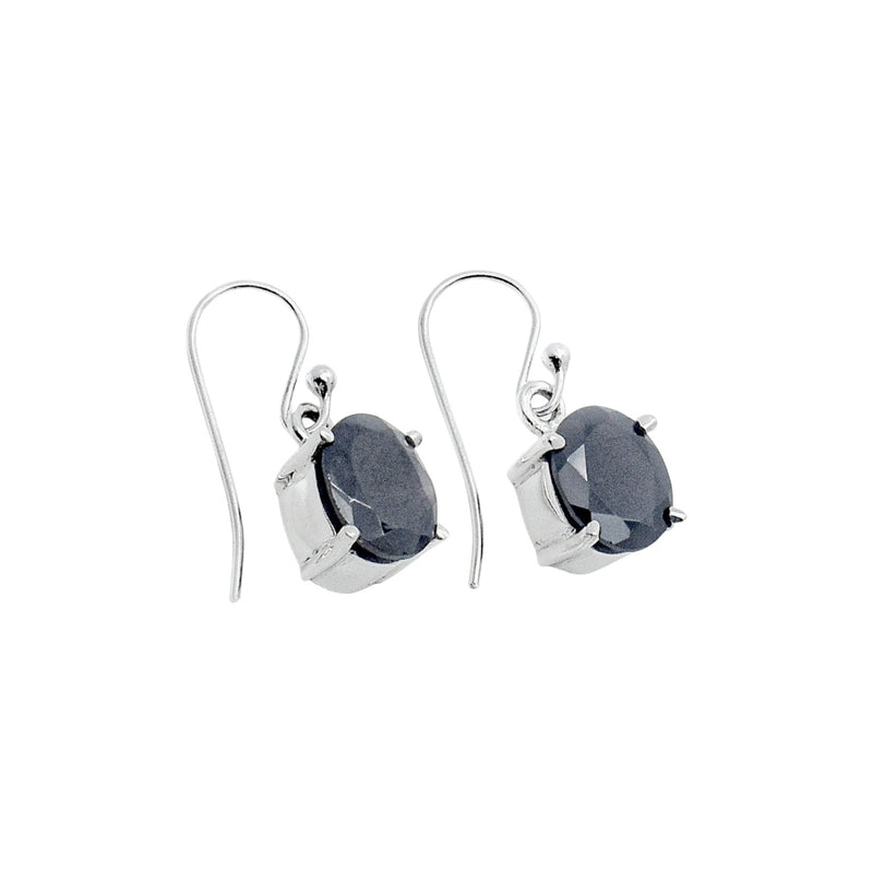 Sterling Silver Black Spinel Earrings SSER145