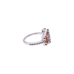 Sterling Silver Garnet Ring SSR295