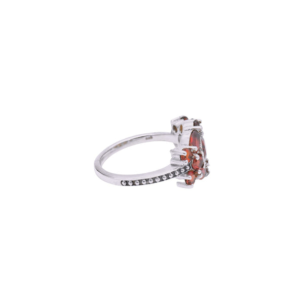 Sterling Silver Garnet Ring SSR295