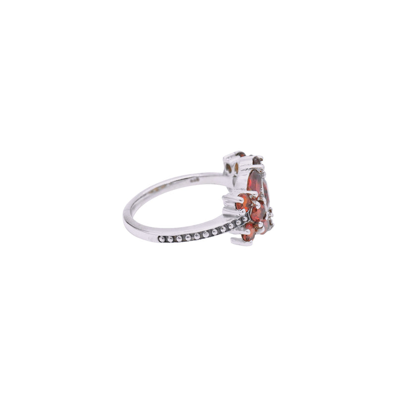 Sterling Silver Garnet Ring SSR295