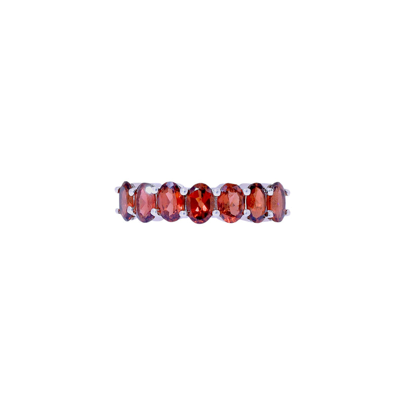 Sterling Silver Garnet Ring SSR95