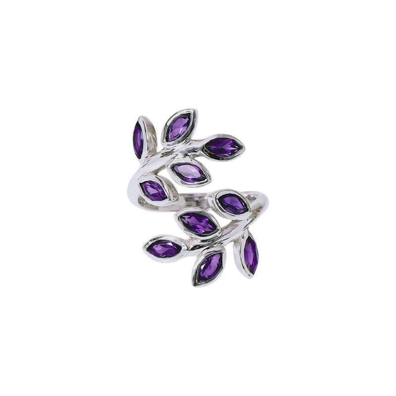Sterling Silver Amethyst Ring SSR220