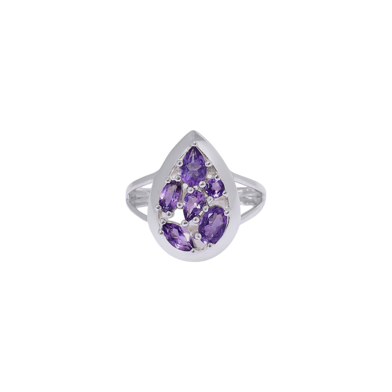 Sterling Silver Amethyst Ring SSR392