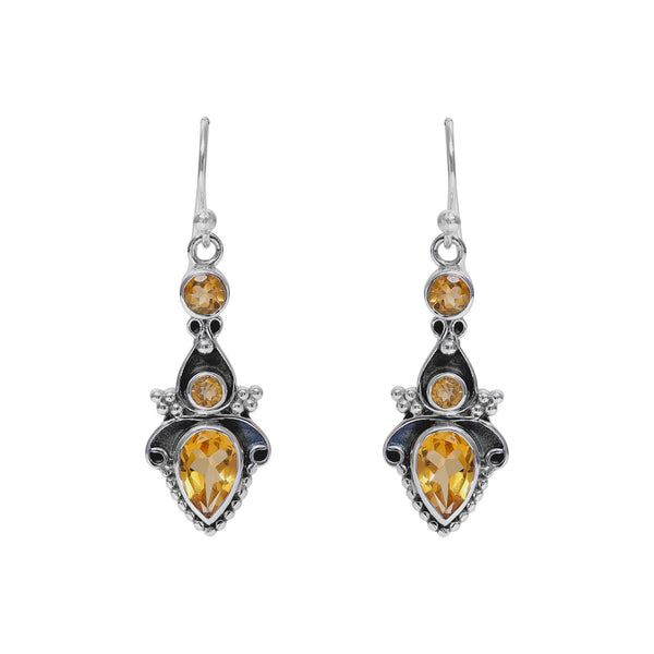 Sterling Silver Citrine Earrings SSER21