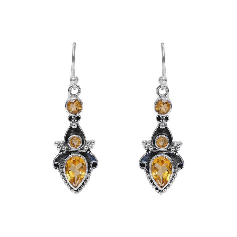 Sterling Silver Citrine Earrings SSER21