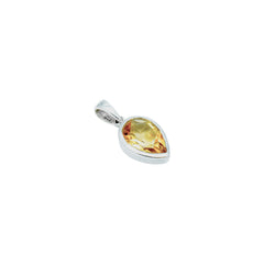 Sterling Silver Citrine Pendant SSP75