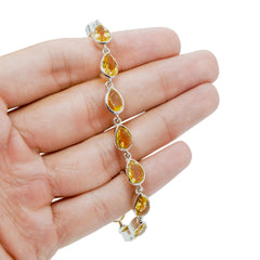 Sterling Silver Citrine Bracelet SSBR23