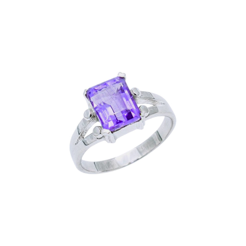 Sterling Silver Amethyst Ring SSR134