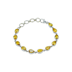 Sterling Silver Citrine Bracelet SSBR23