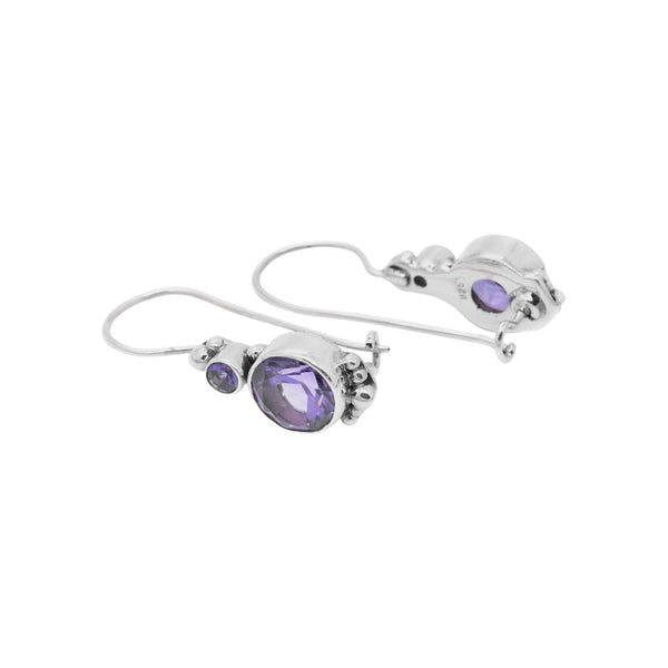 Sterling Silver Amethyst Earrings SSER105