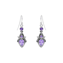 Sterling Silver Amethyst Earrings SSER21
