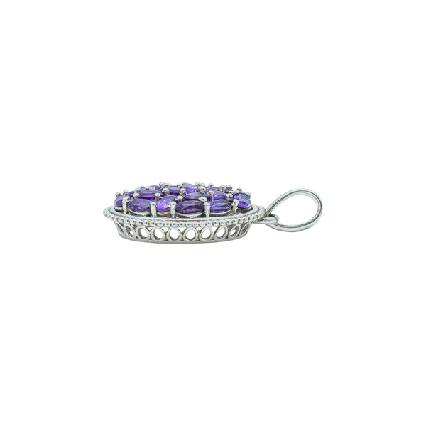 Sterling Silver Amethyst Pendant SSP85