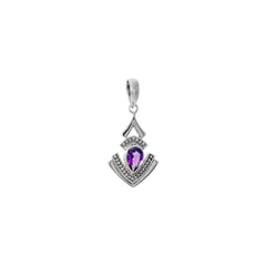 Sterling Silver Amethyst Pendant SSP114