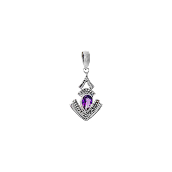 Sterling Silver Amethyst Pendant SSP114