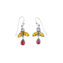 Sterling Silver Multi Gemstone Earrings SSER146