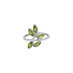 Sterling Silver Peridot Ring SSR317