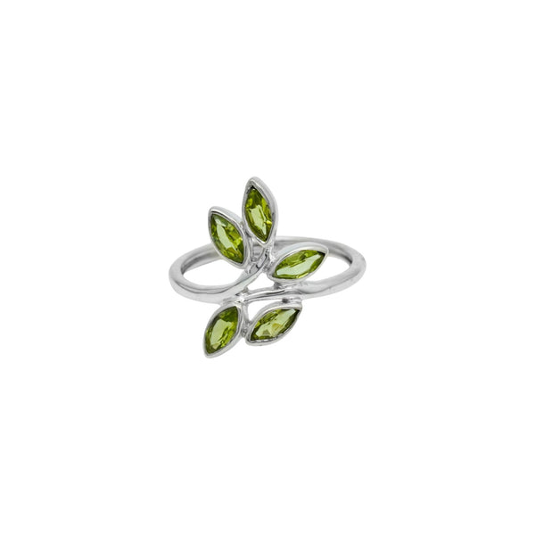 Sterling Silver Peridot Ring SSR317