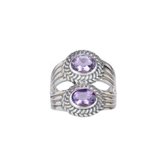 Sterling Silver Amethyst Ring SSR86