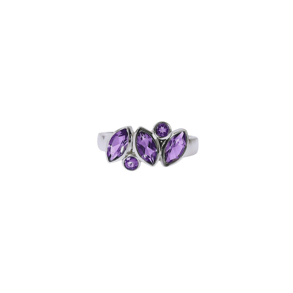 Sterling Silver Amethyst Ring SSR230